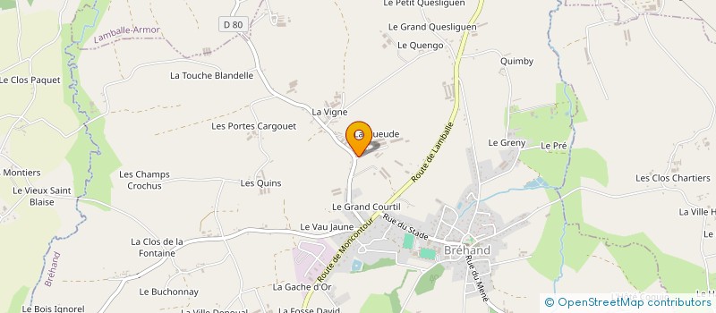 localisation de l'entreprise SARL LA COUDRE à BREHAND