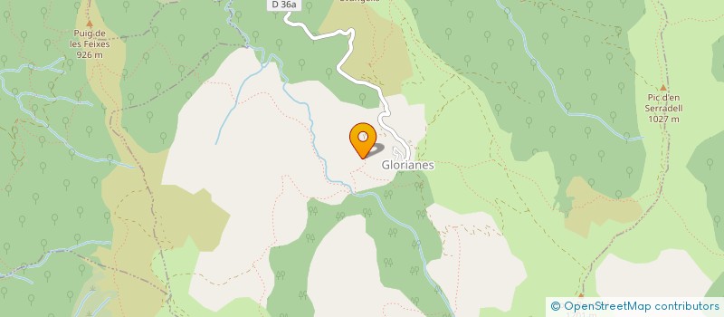 localisation de l'entreprise SARL LA COULOUMINE DU MAS D AVALL  GLORIANES