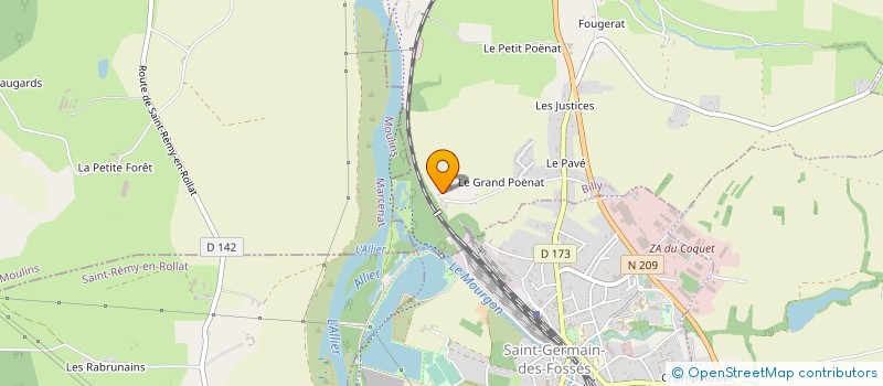 localisation de l'entreprise SARL LA COUSCOUSSERIE DU GRAND POENAT  BILLY