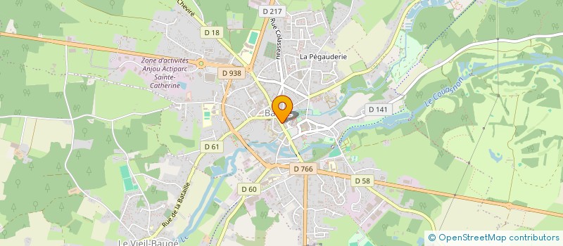 localisation de l'entreprise SARL LA CREDENCE  BAUGE-EN-ANJOU