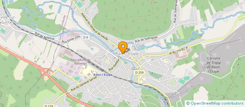 localisation de l'entreprise SARL LA CREE PERIE à RAON-L'ETAPE