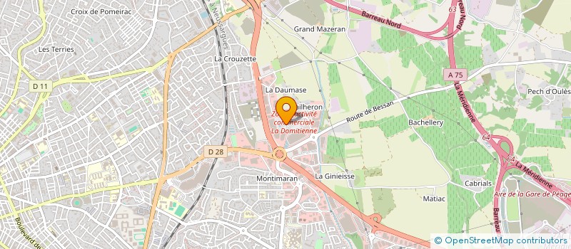 localisation de l'entreprise SARL LA CREMADE à BEZIERS