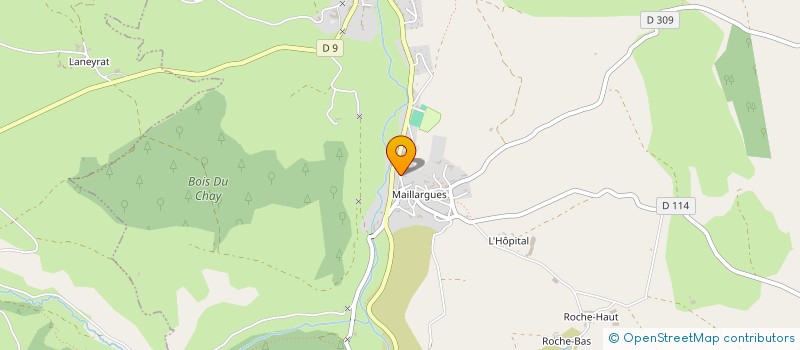 localisation de l'entreprise SARL LA CREMAILLERE SABATIER ET FILS à ALLANCHE