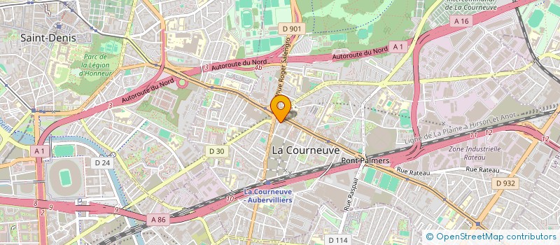 localisation de l'entreprise SARL LA CREPE SUR MESURE à LA COURNEUVE