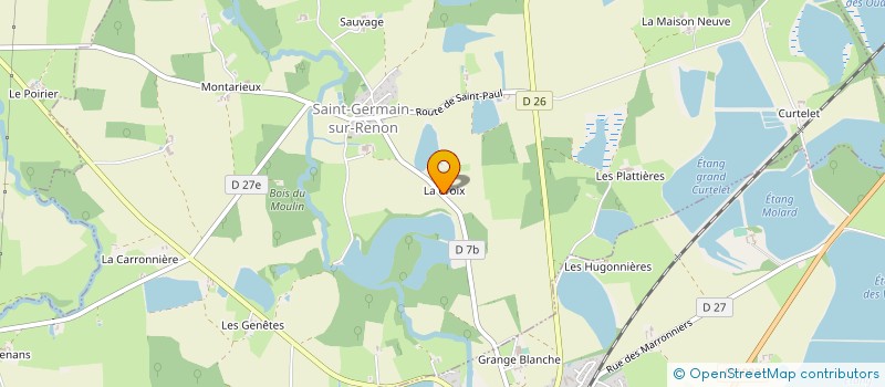 localisation de l'entreprise SARL LA CROIX  SAINT-GERMAIN-SUR-RENON