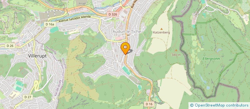 localisation de l'entreprise SARL LA CROIX BLANCHE  AUDUN-LE-TICHE