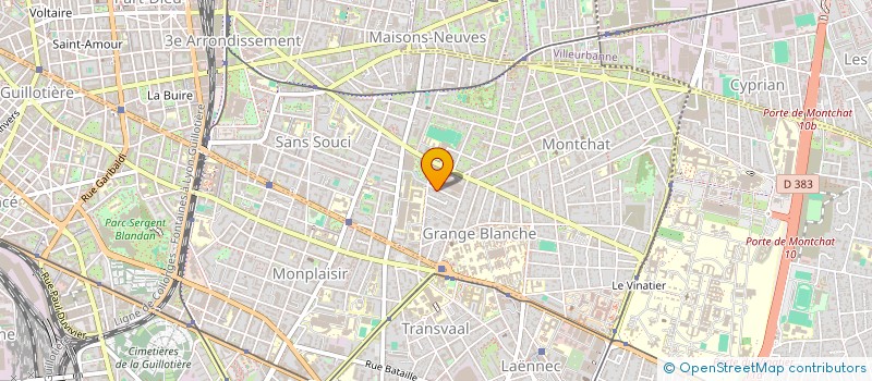 localisation de l'entreprise SARL LA CROIX DE FER  LYON