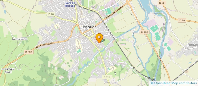 localisation de l'entreprise SARL LA CROIX DE PIERRE  BRIOUDE
