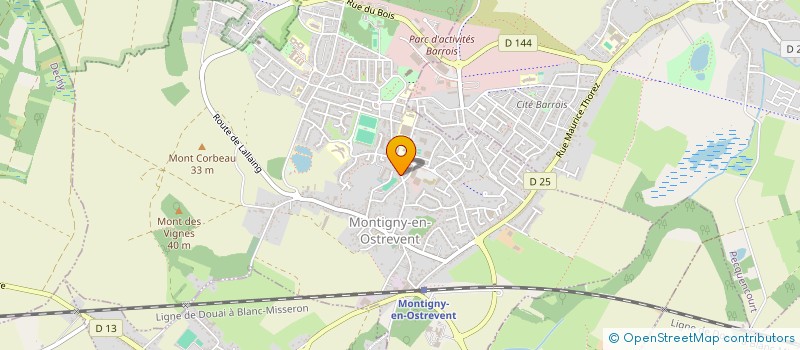 localisation de l'entreprise SARL LA DAME BLANCHE à MONTIGNY-EN-OSTREVENT
