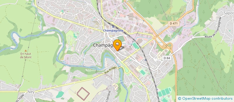 localisation de l'entreprise SARL LA DETENTE à CHAMPAGNOLE