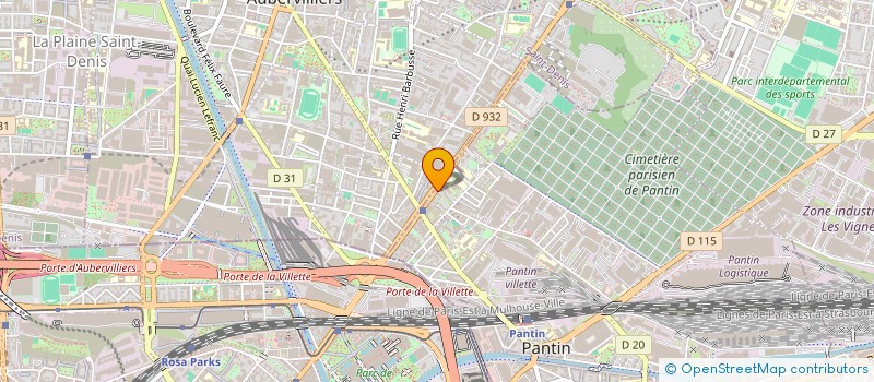 localisation de l'entreprise SARL LA DIFFA à PANTIN