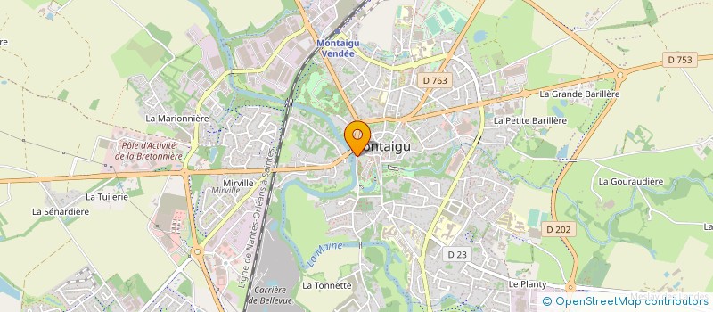 localisation de l'entreprise SARL LA DIGUE à MONTAIGU-VENDEE