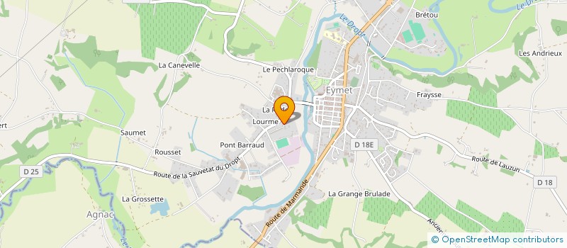 localisation de l'entreprise SARL LA FABRIQUE à EYMET
