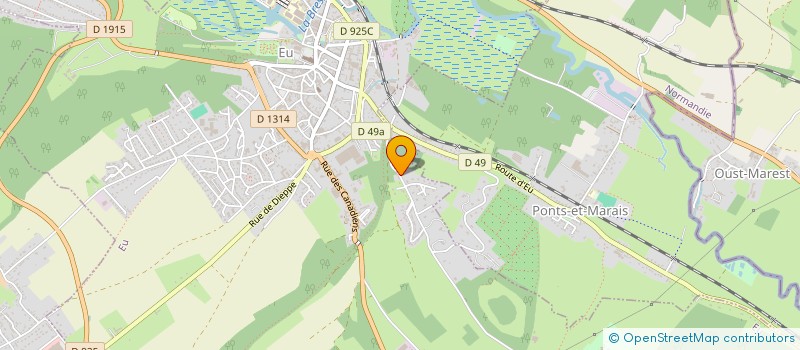 localisation de l'entreprise SARL LA FERME DE BEAUMONT à EU