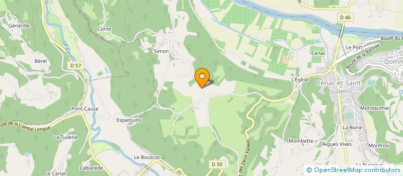 localisation de l'entreprise SARL LA FERME DE MARAVAL à CENAC-ET-SAINT-JULIEN