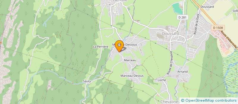 localisation de l'entreprise SARL LA FERME DU BERCEAU SAVOYARD à DOUSSARD