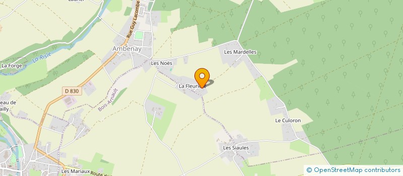 localisation de l'entreprise SARL LA FLEURIERE  AMBENAY