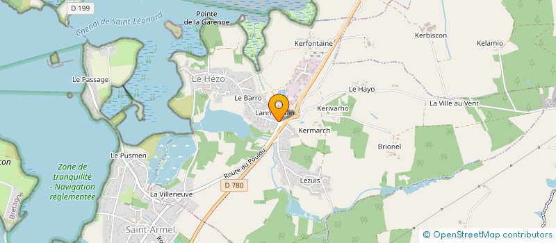 localisation de l'entreprise SARL LA FONTAINE  LE HEZO