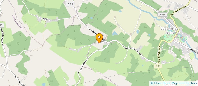 localisation de l'entreprise SARL LA FORTUNE  EUGENIE-LES-BAINS