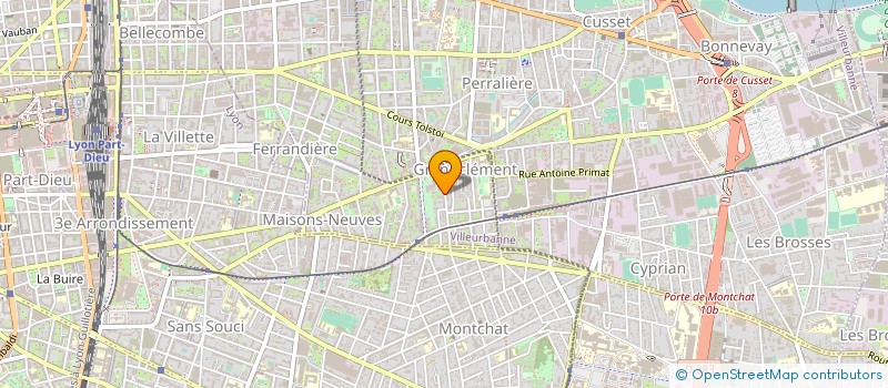localisation de l'entreprise SARL LA FRATERNELLE  VILLEURBANNE