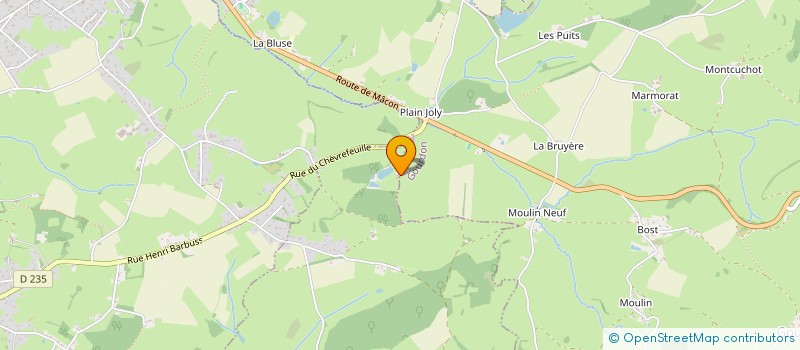 localisation de l'entreprise SARL LA FRINGALE  POUILLOUX