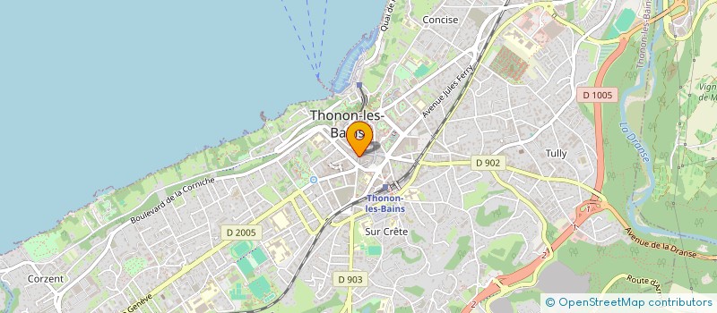 localisation de l'entreprise SARL LA FRINGALE à THONON-LES-BAINS