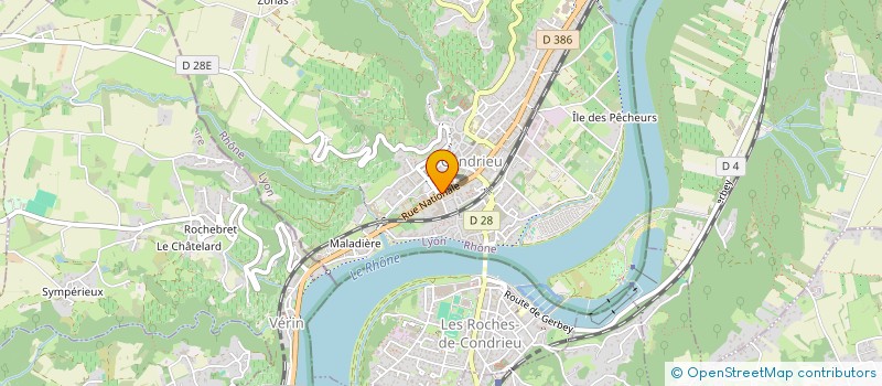 localisation de l'entreprise SARL LA GABELLE  CONDRIEU