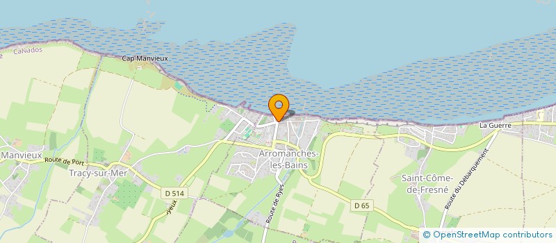 localisation de l'entreprise SARL LA GALERIE à ARROMANCHES-LES-BAINS