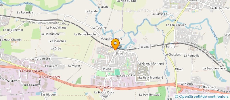 localisation de l'entreprise SARL LA GALETTE BRECEENNE  BRECE