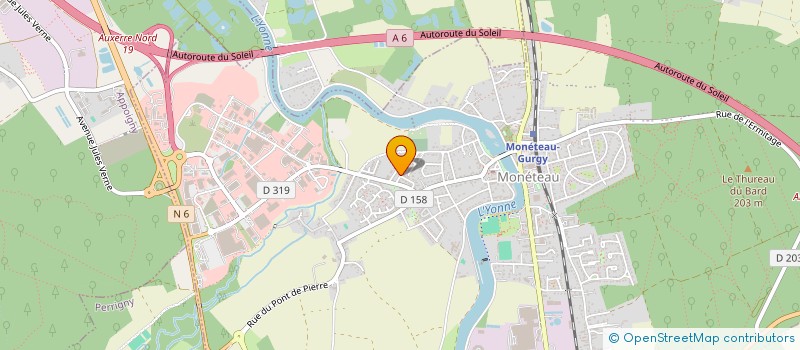 localisation de l'entreprise SARL LA GARENNE AMBULANCES à MONETEAU