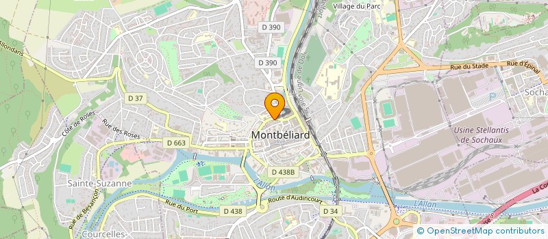 localisation de l'entreprise SARL LA GARGOTTE  MONTBELIARD