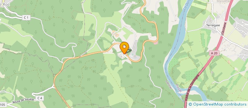 localisation de l'entreprise SARL LA GARIOTTE  LACAVE