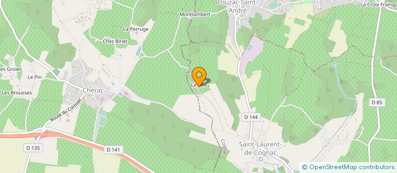 localisation de l'entreprise SARL LA GERBAUDE à SAINT-LAURENT-DE-COGNAC