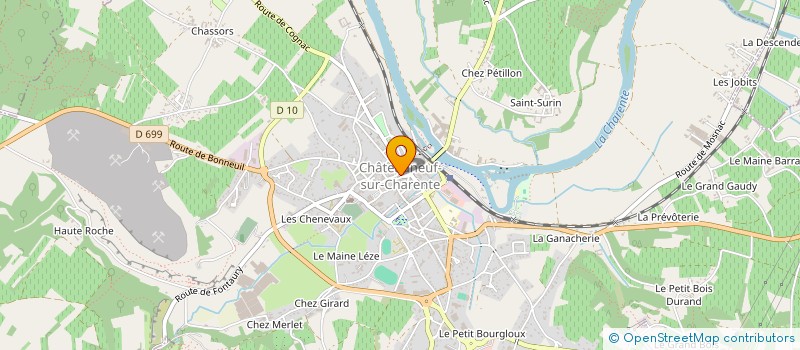 localisation de l'entreprise SARL LA GOUEILLE BORDELAISE  CHATEAUNEUF-SUR-CHARENTE