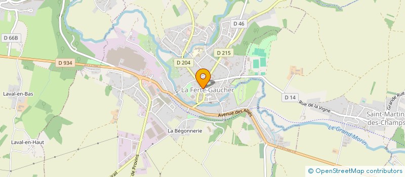 localisation de l'entreprise SARL LA GOURMANDISE  LA FERTE-GAUCHER