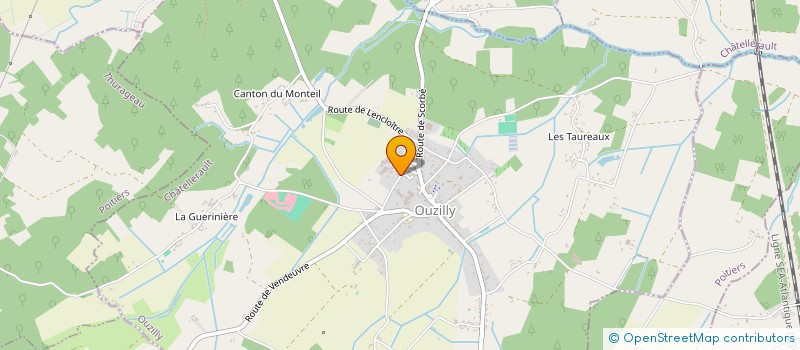 localisation de l'entreprise SARL LA GOURMANDISE DU POITOU  OUZILLY