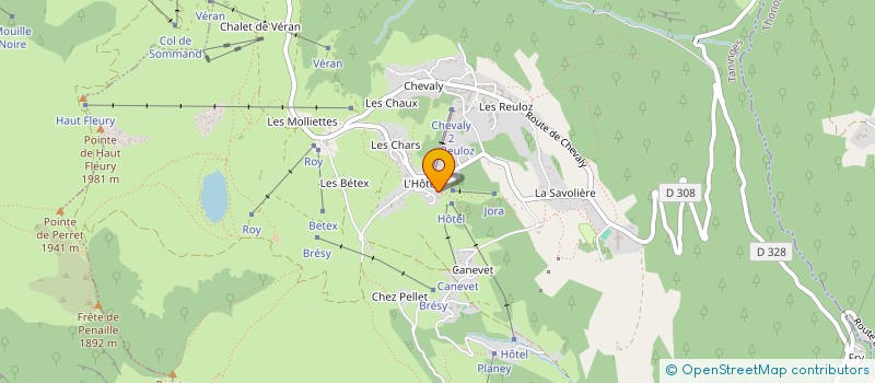 localisation de l'entreprise SARL LA GRANDE OURSE à TANINGES
