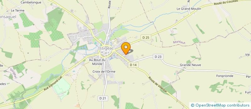 localisation de l'entreprise SARL LA GRANGETTE à ISSIGEAC