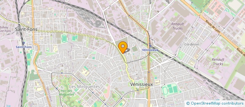 localisation de l'entreprise SARL LA GRAPPE BEAUJOLAISE  VENISSIEUX