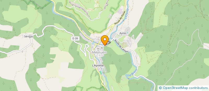 localisation de l'entreprise SARL LA GROTTE DE DARGILAN  MEYRUEIS