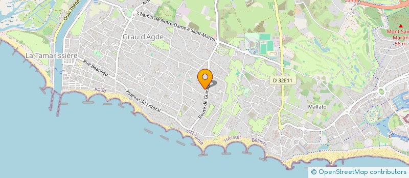 localisation de l'entreprise SARL LA GUIRAUDETTE à AGDE