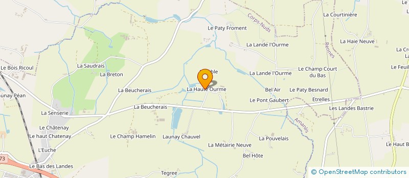 localisation de l'entreprise SARL LA HAUTE OURME à CORPS-NUDS