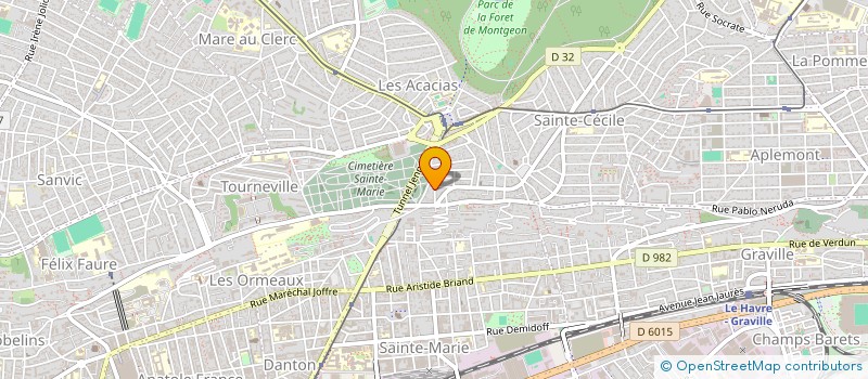 localisation de l'entreprise SARL LA HEVE à LE HAVRE