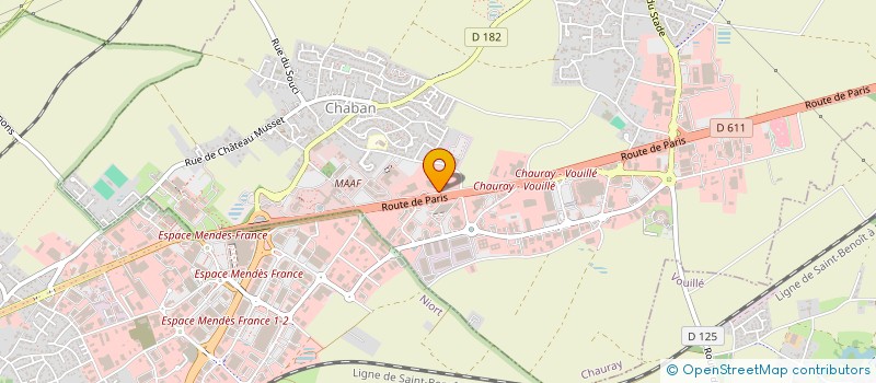 localisation de l'entreprise SARL LA JARDINIERE DE CHAURAY à CHAURAY