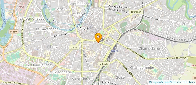 localisation de l'entreprise SARL LA JAVA BLEUE à NIORT