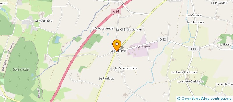 localisation de l'entreprise SARL LA JUHELLERIE  RIVES-DU-COUESNON