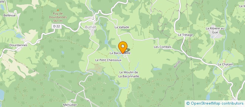localisation de l'entreprise SARL LA LEIVETTAZ à AURIAT