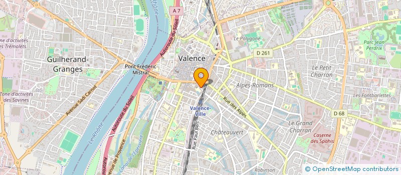 localisation de l'entreprise SARL LA LICORNE à VALENCE