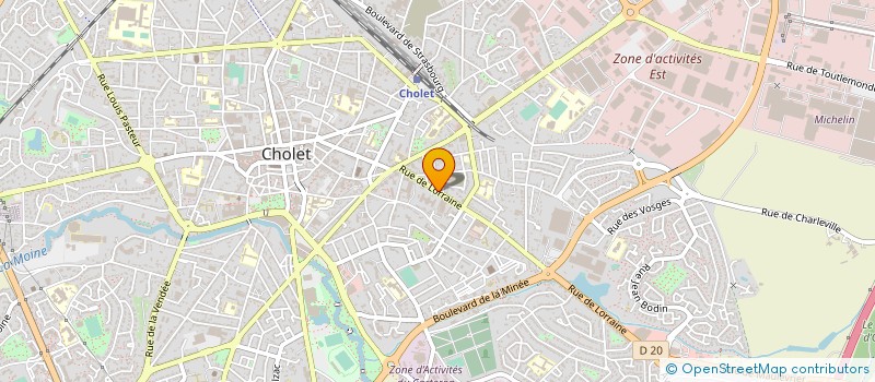 localisation de l'entreprise SARL LA LORRAINE à CHOLET