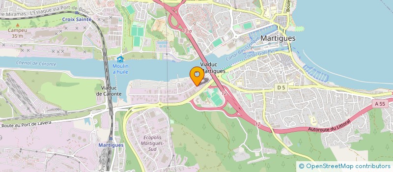 localisation de l'entreprise SARL LA MAISON DU PNEU PIZZORNO à MARTIGUES